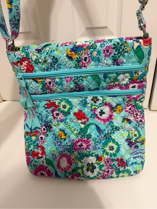 Vera Bradley Handbags - Vera Bradley Disney Parks Ariel Little Mermaid Triple Zip Hipster Crossbody Bag